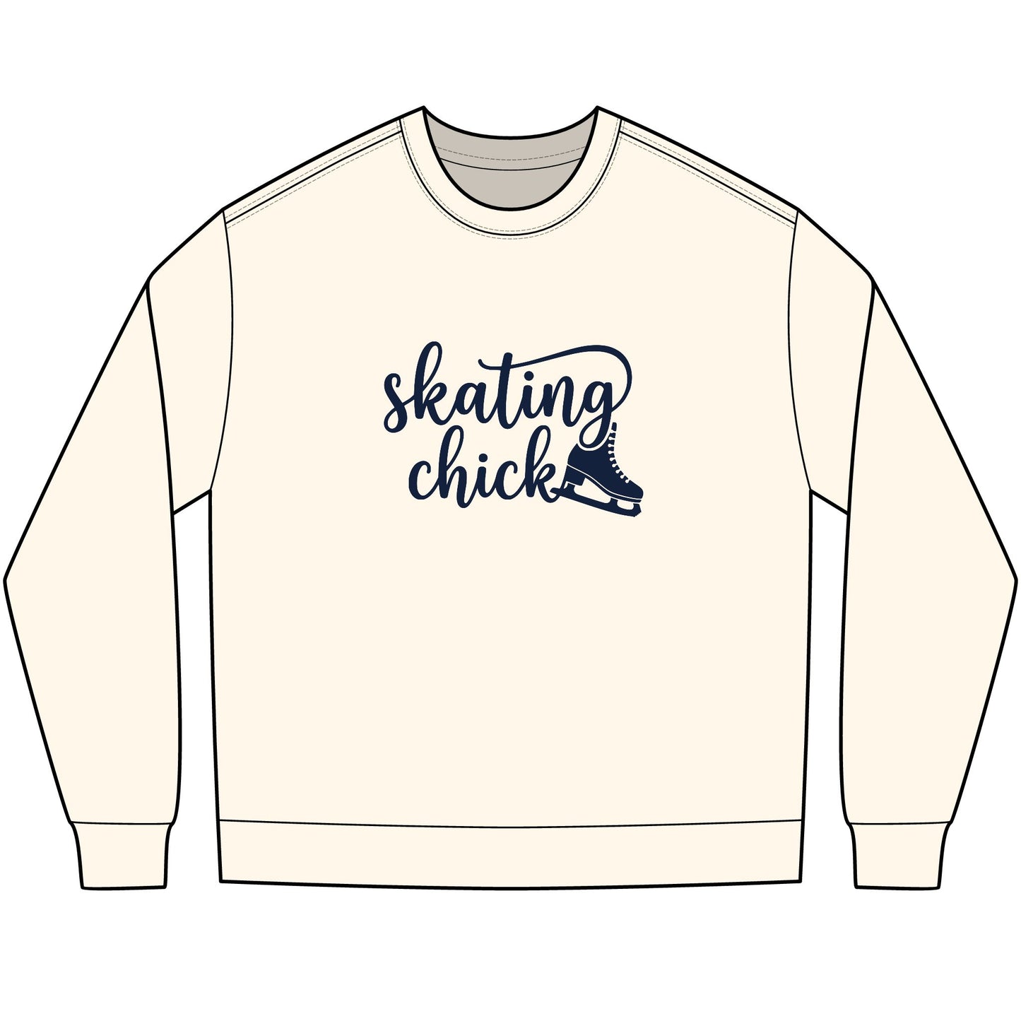 Skating Chick  (script) - Skating long sleeve