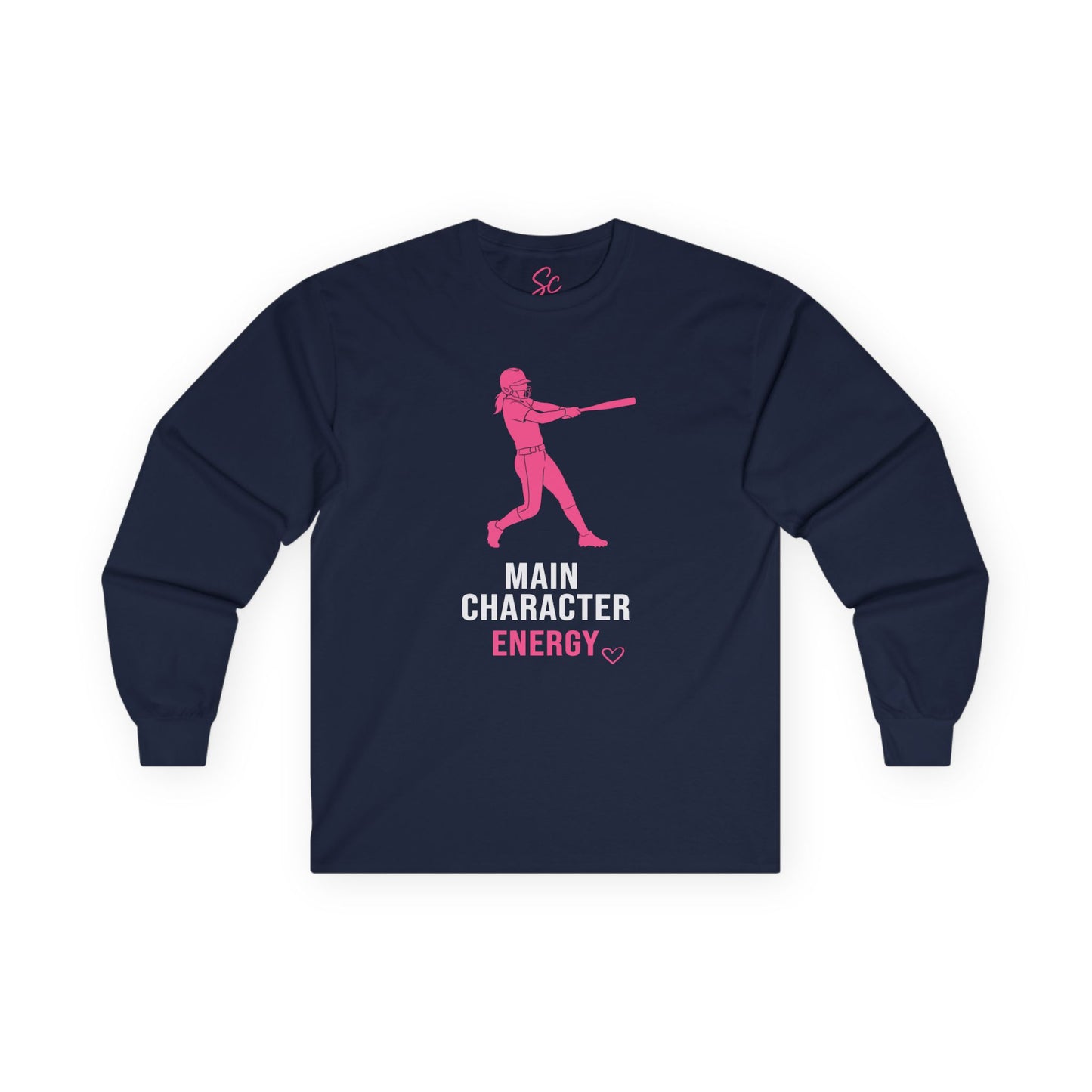 Main Character Energy - Softball Long Sleeve