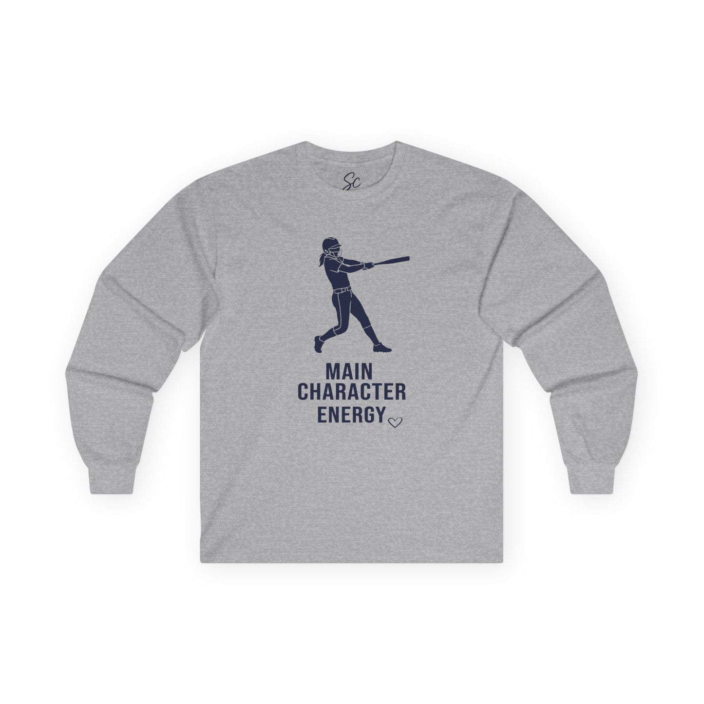 Main Character Energy - Softball Long Sleeve