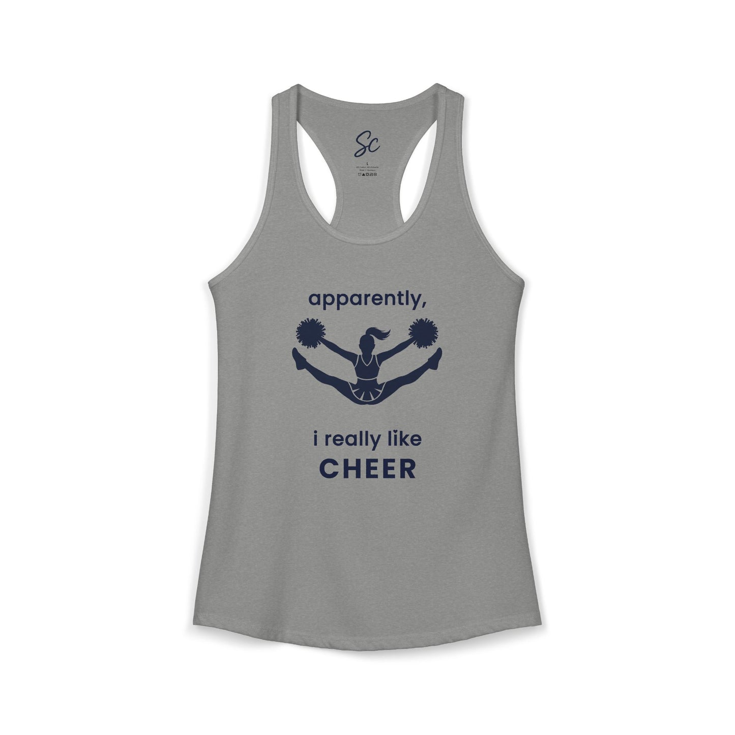 apparently, i really like cheer - Cheer Racer Back Tank