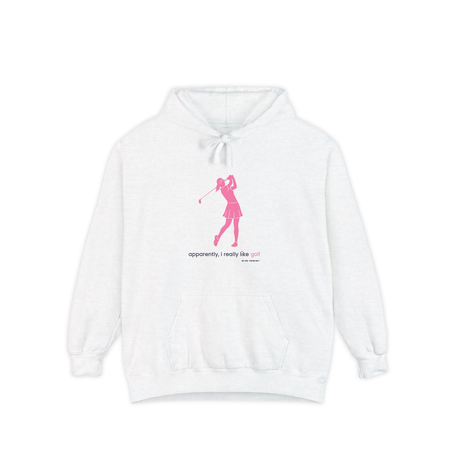 apparently i really like golf - Hoodie (pink)
