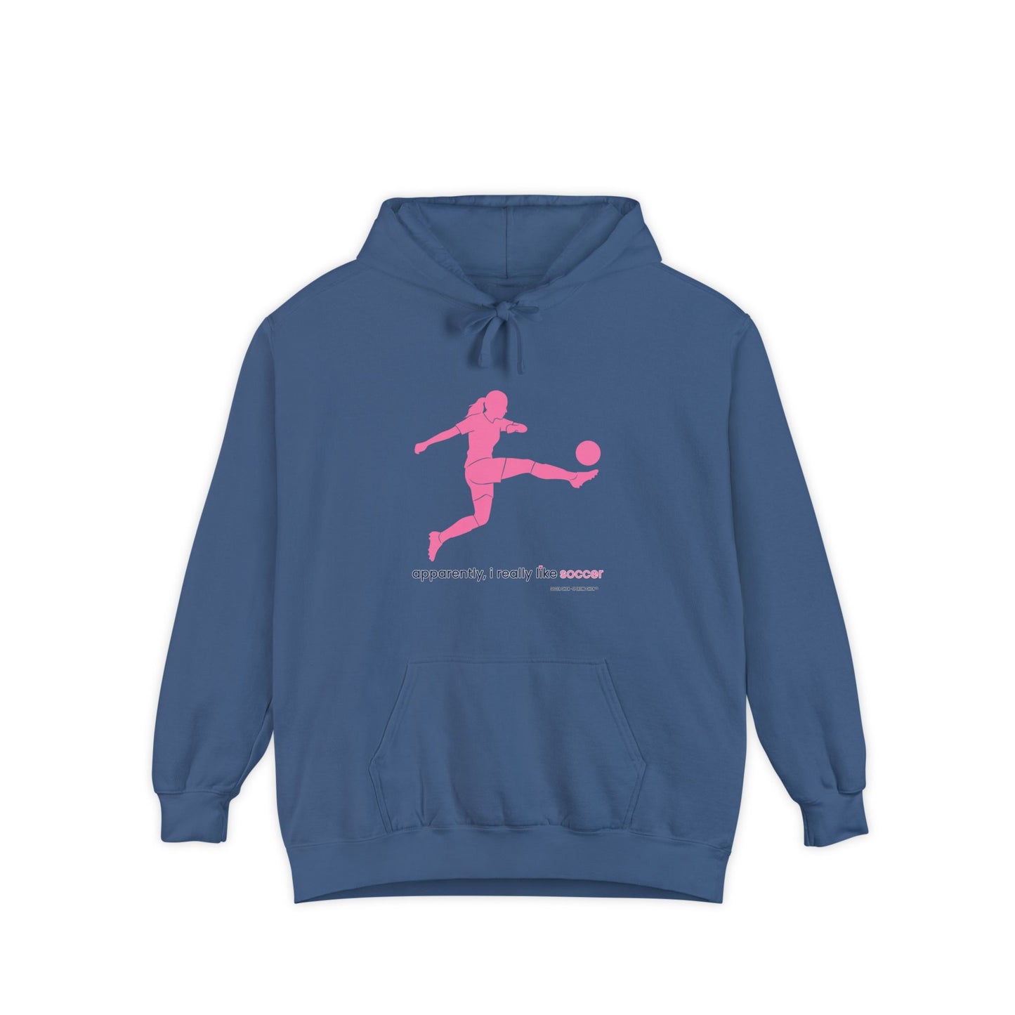 apparently i really like soccer - Hoodie (pink)