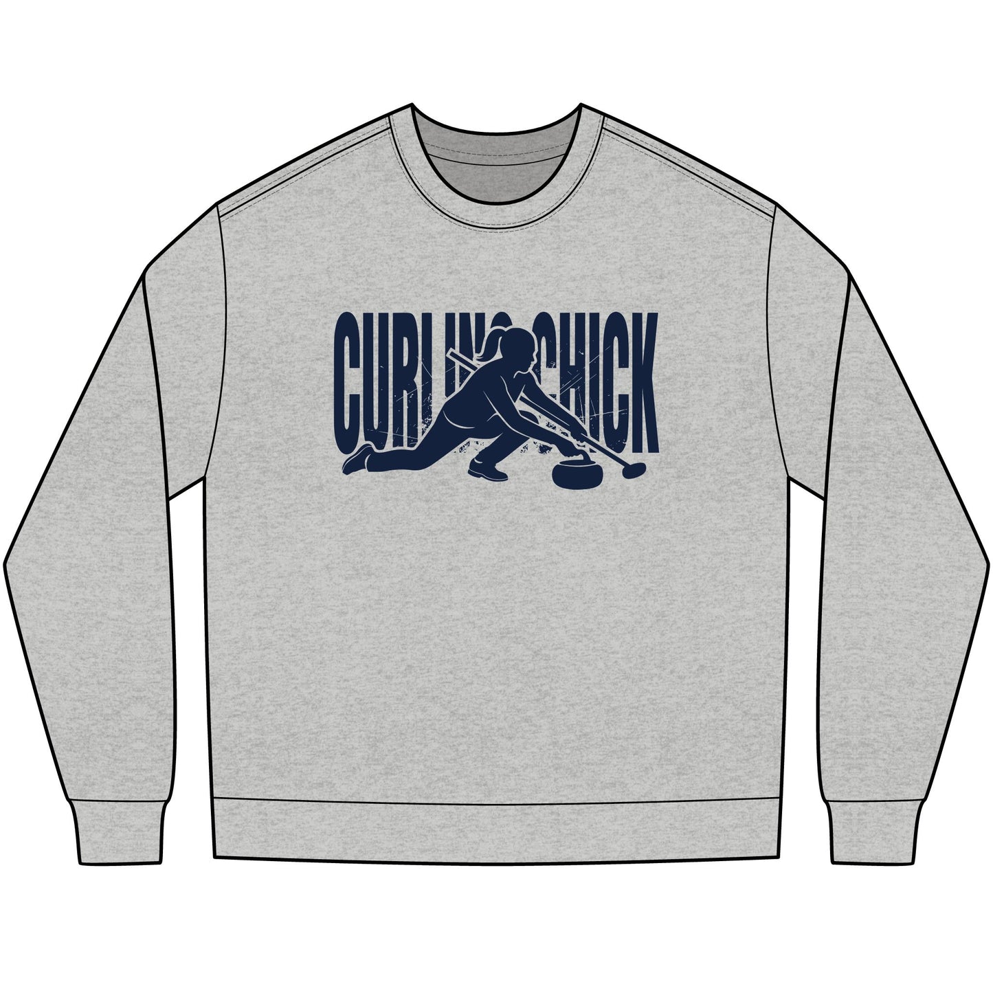 CURLING CHICK - Curling Long Sleeve