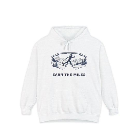 EARN THE MILES (snow) - Cross Country Ski Hoodie