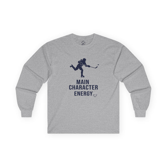 Main Character Energy - Hockey Long Sleeve