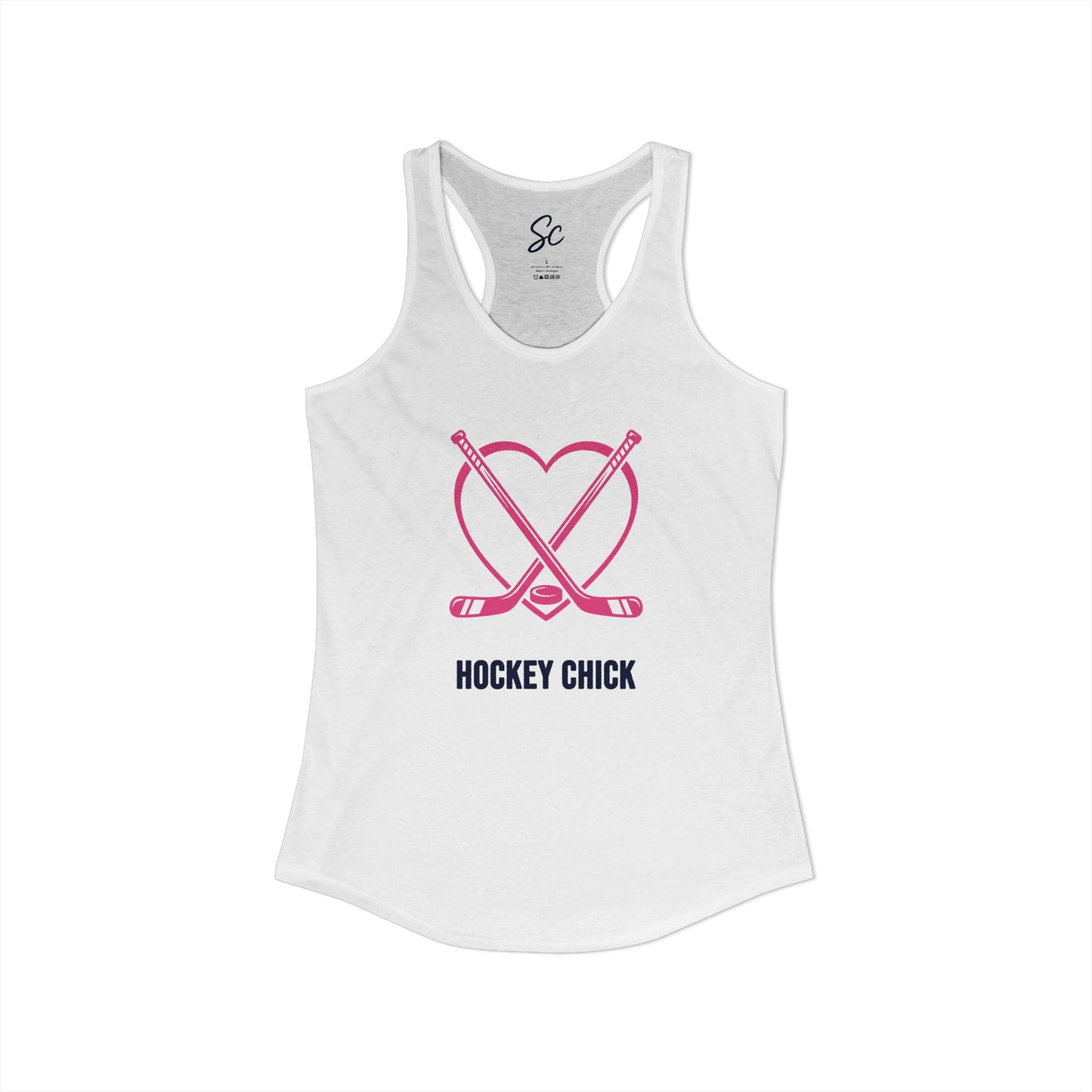 Love - Hockey Racer Back Tank