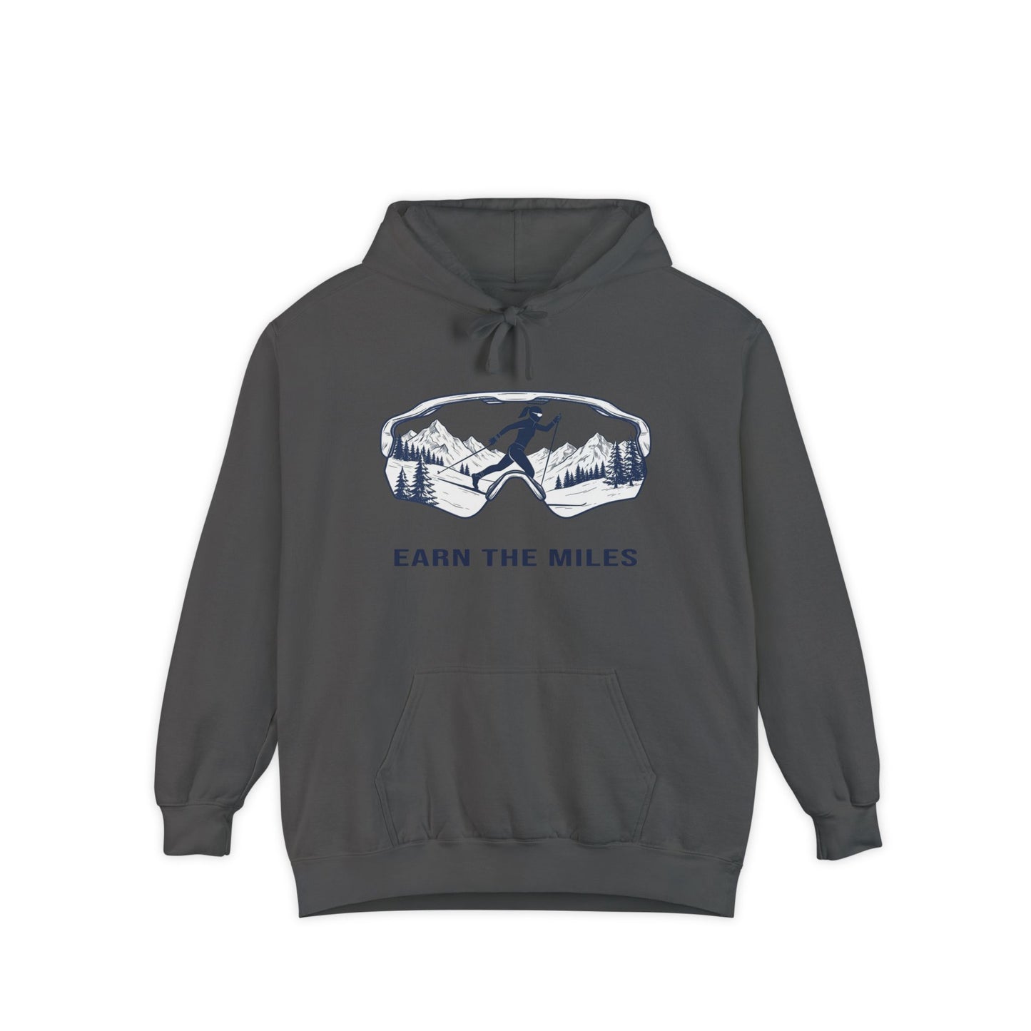 EARN THE MILES (snow) - Cross Country Ski Hoodie