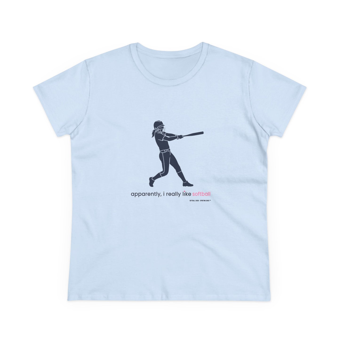 apparently, i really like softball (blue)