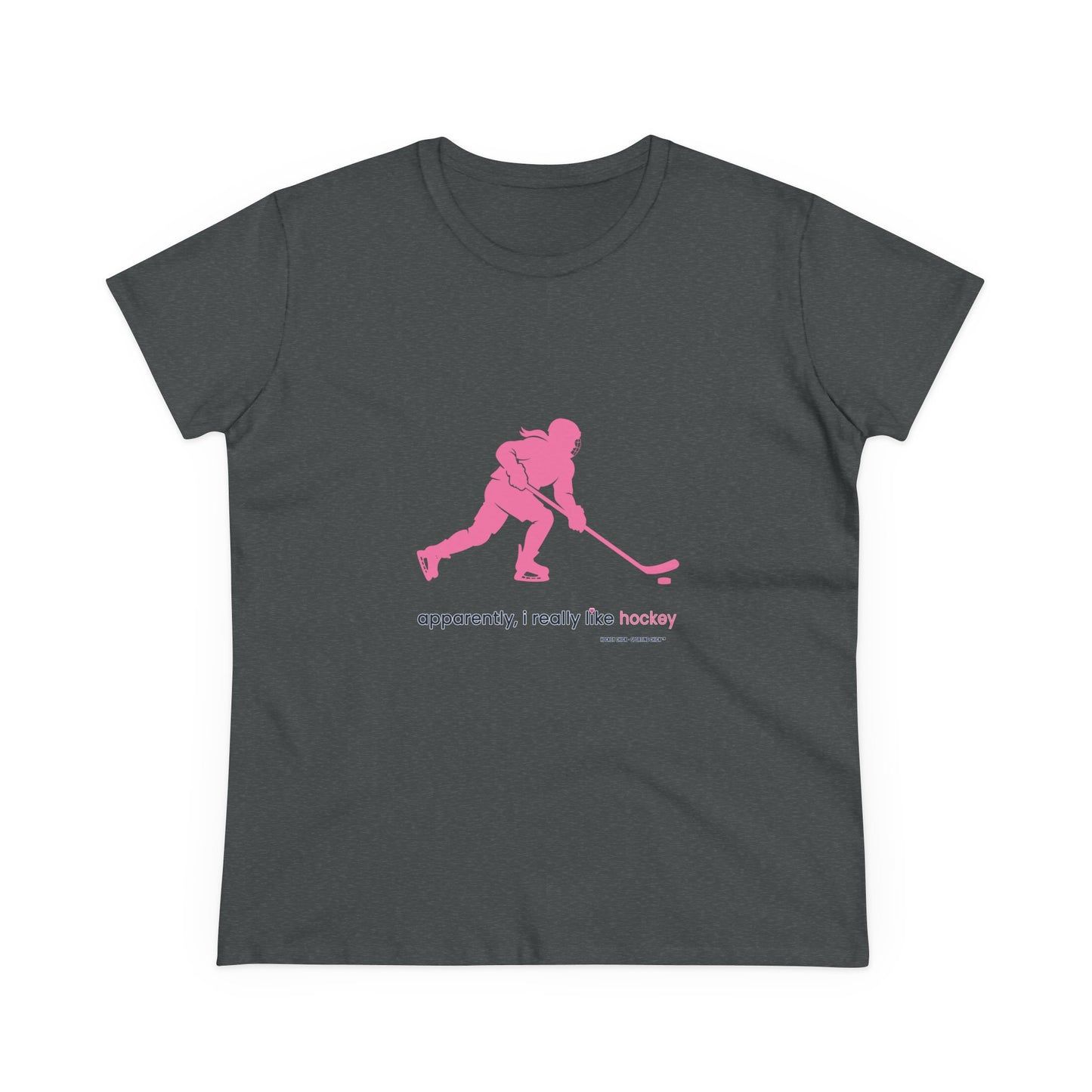 apparently, i really like hockey (pink)