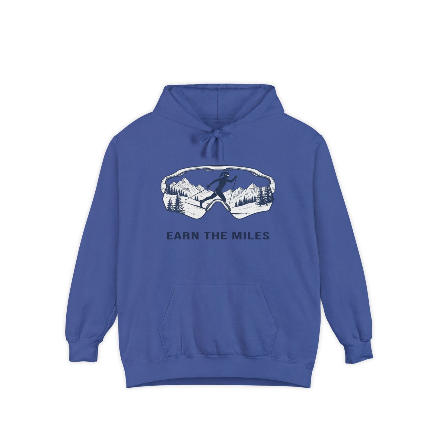EARN THE MILES (snow) - Cross Country Ski Hoodie