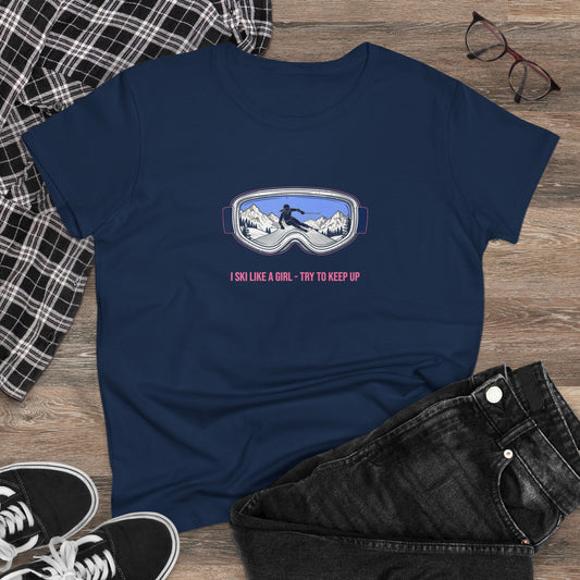Ski Like a Girl - Ski T shirt