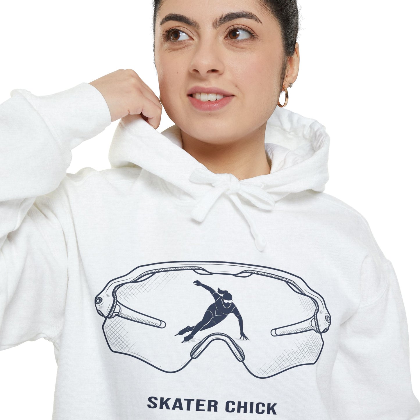 SOLO SKATING CHICK - Speed Skater Hoodie