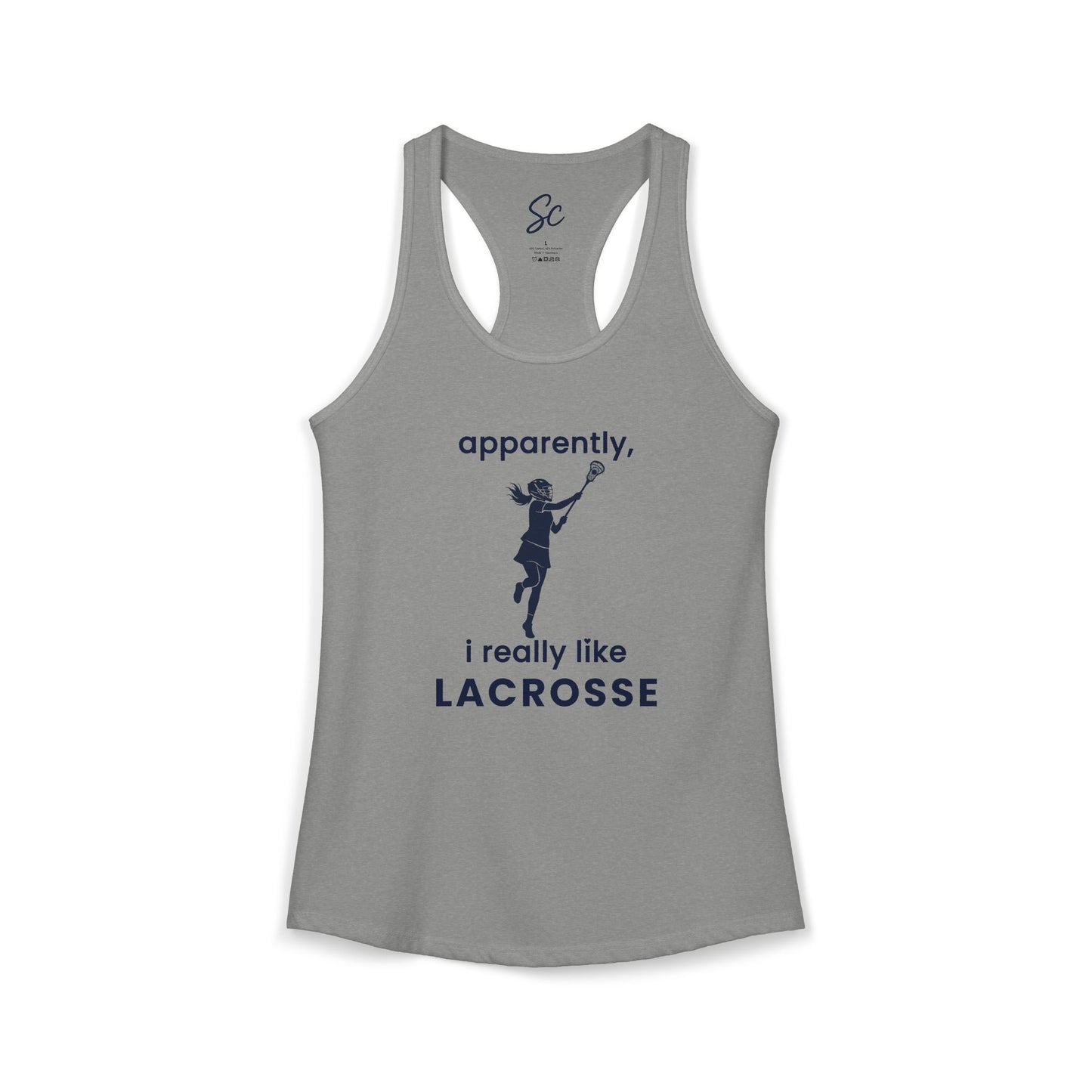 apparently, i really like lacrosse - Lacrosse Racer Back Tank