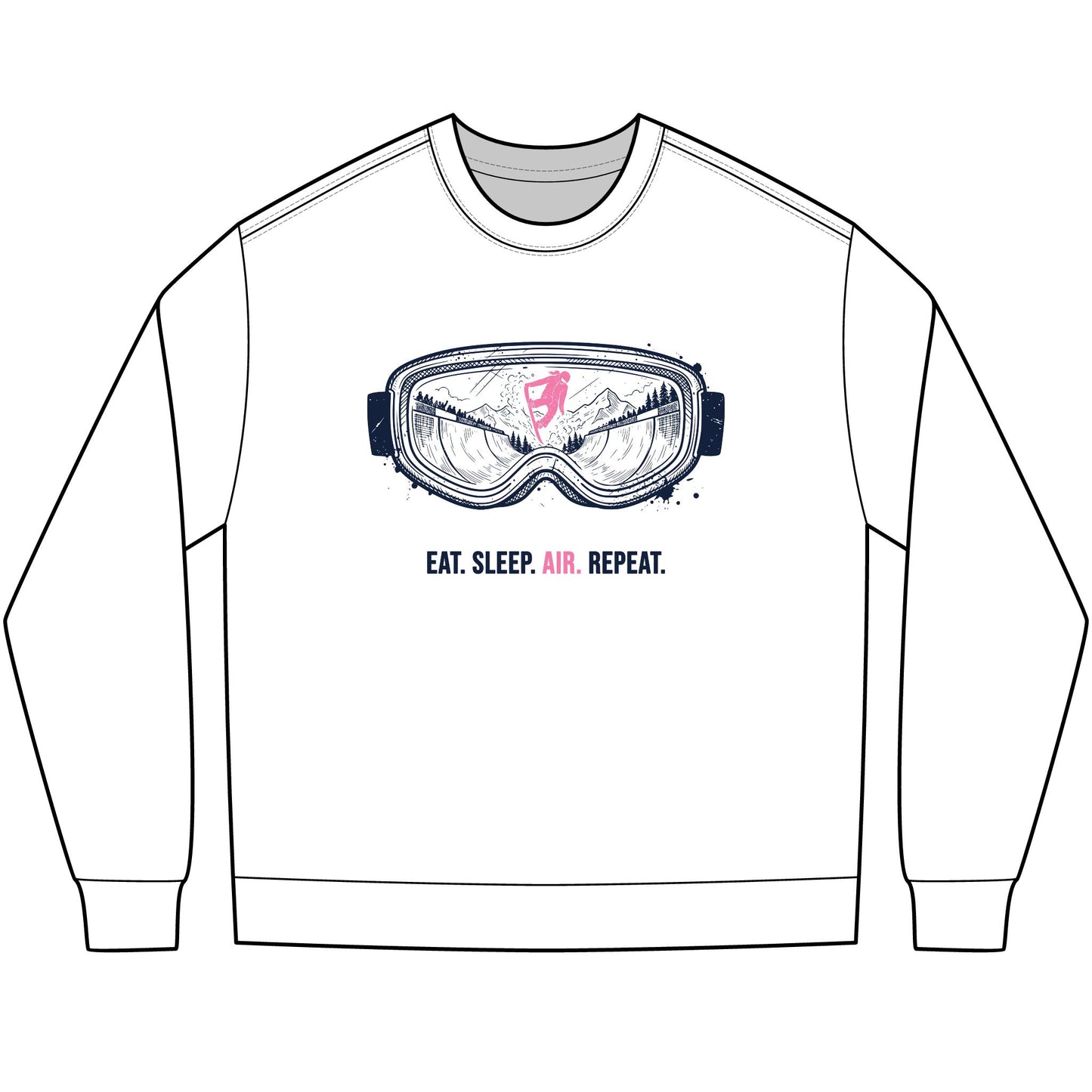 EAT. SLEEP. AIR. REPEAT. - SNOWBOARD Long Sleeve