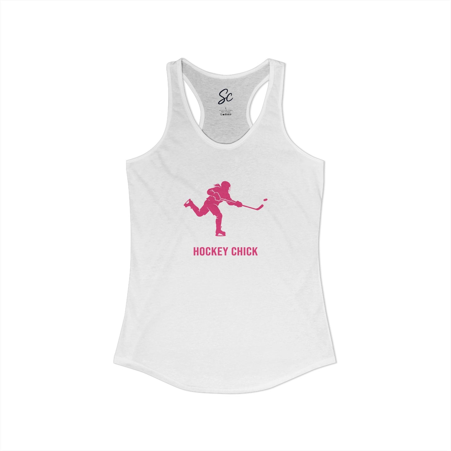 Hockey Chick - Hockey Racer Back Tank