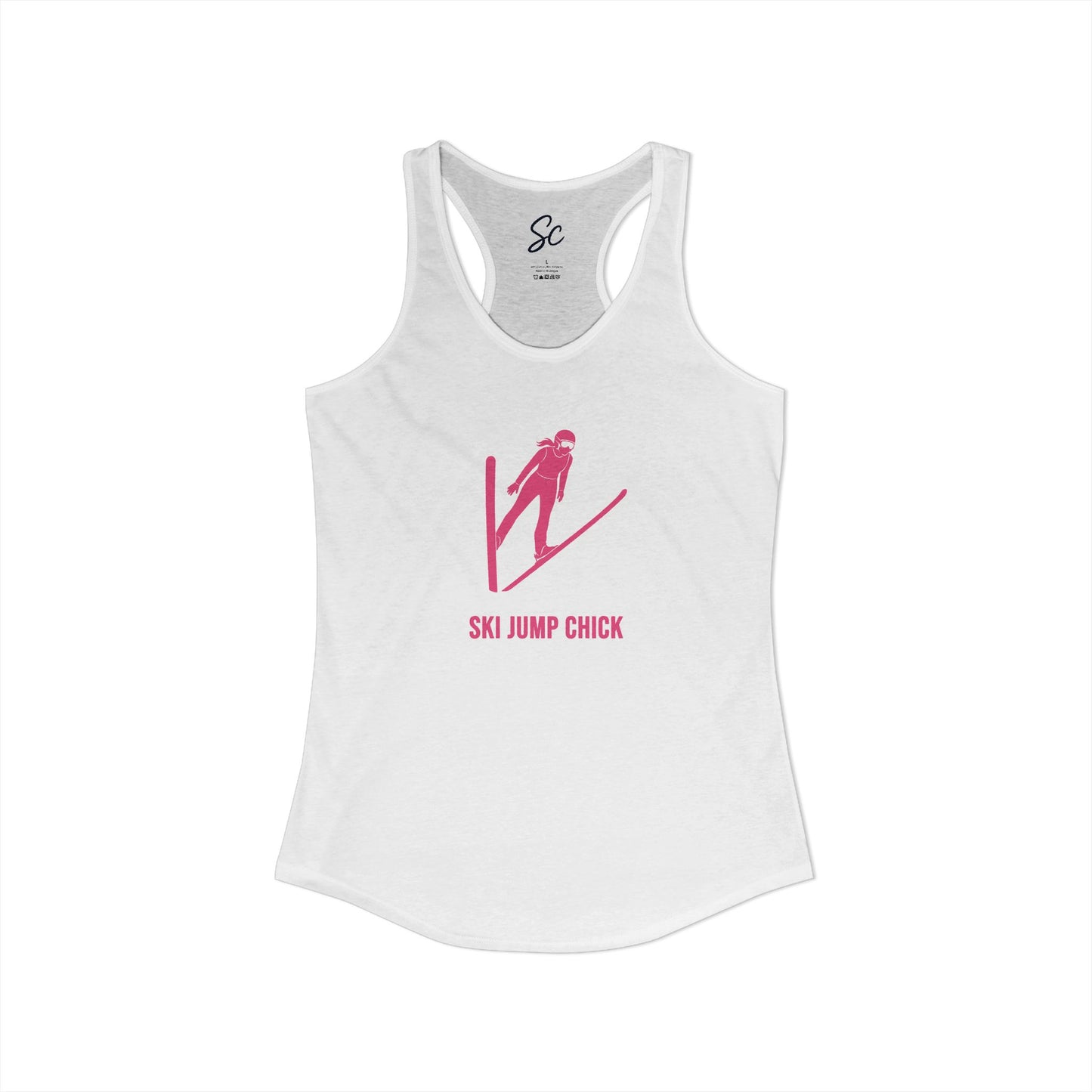 Ski Jump Chick - Ski Jump Racer Back Tank