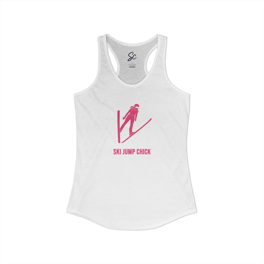 Ski Jump Chick - Ski Jump Racer Back Tank
