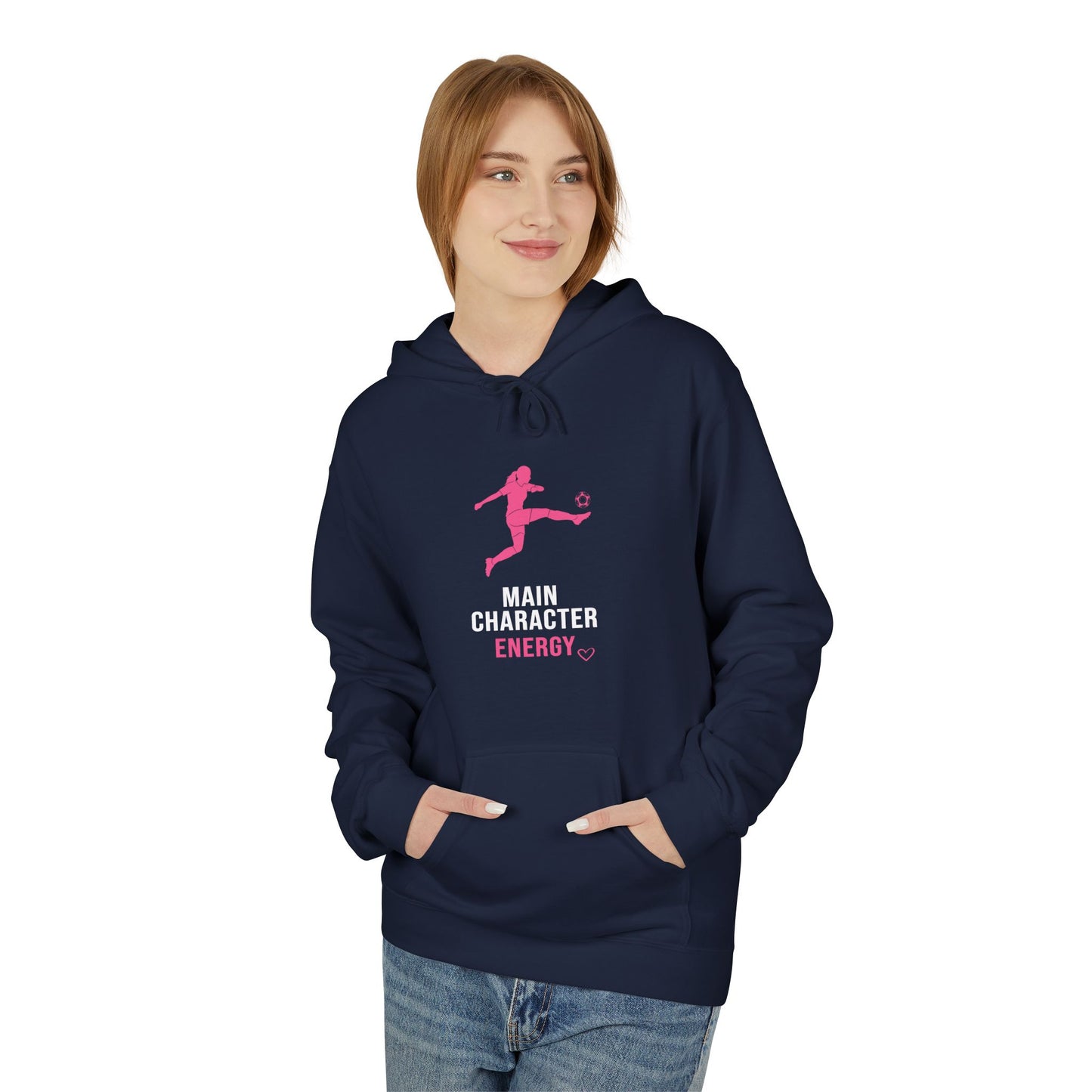 Main Character Energy - Soccer Hoodie
