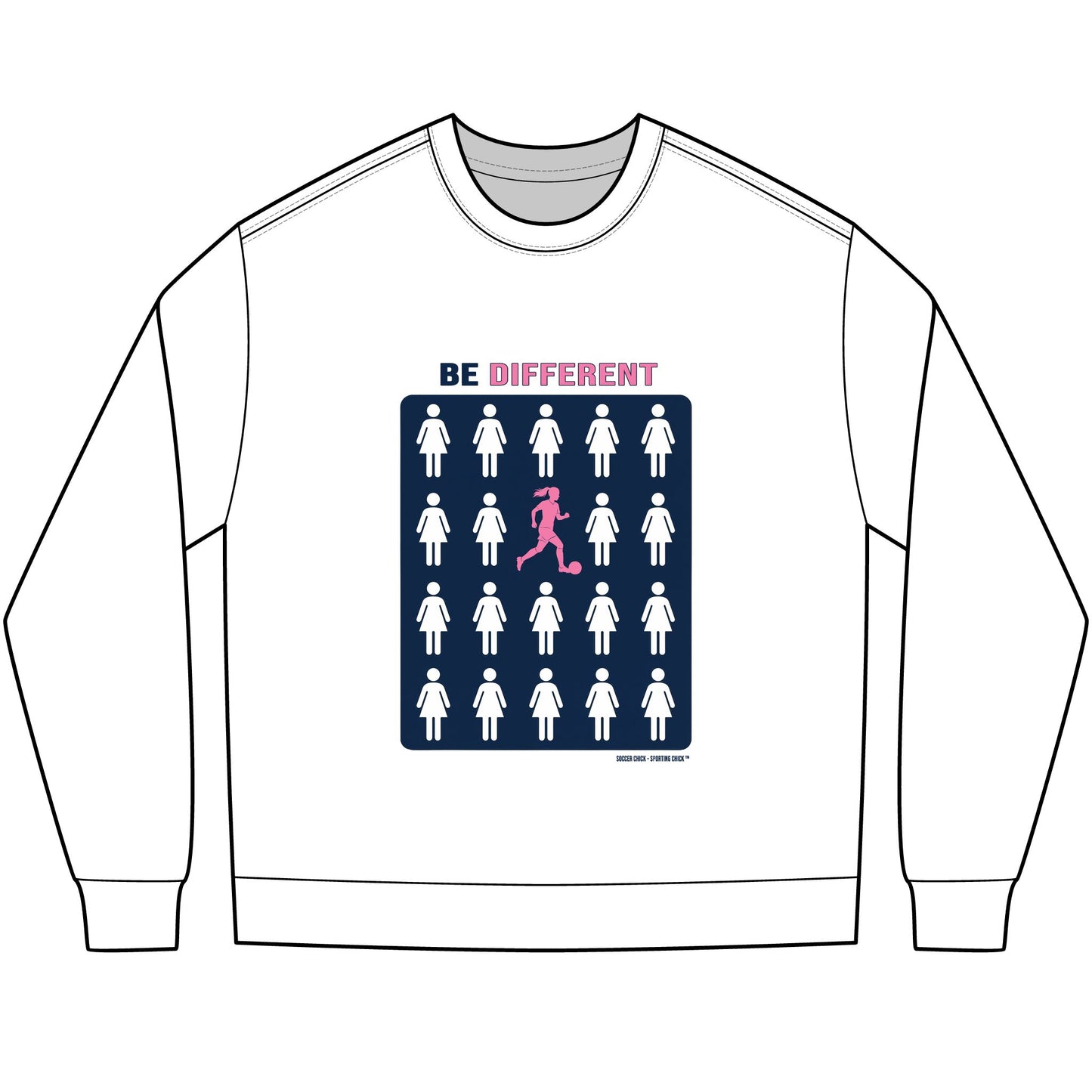 Be Different Long Sleeve Tee — Soccer Chick