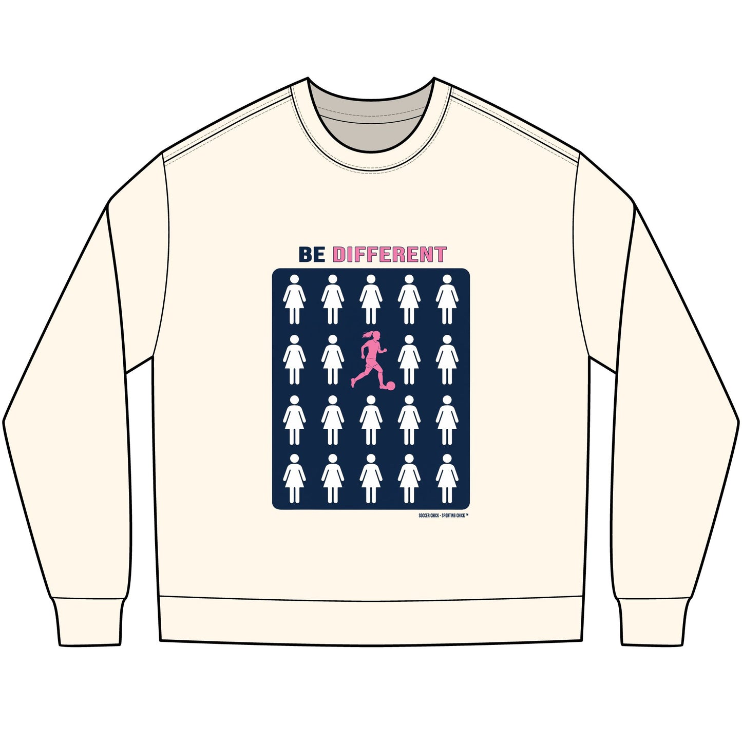 Be Different Long Sleeve Tee — Soccer Chick
