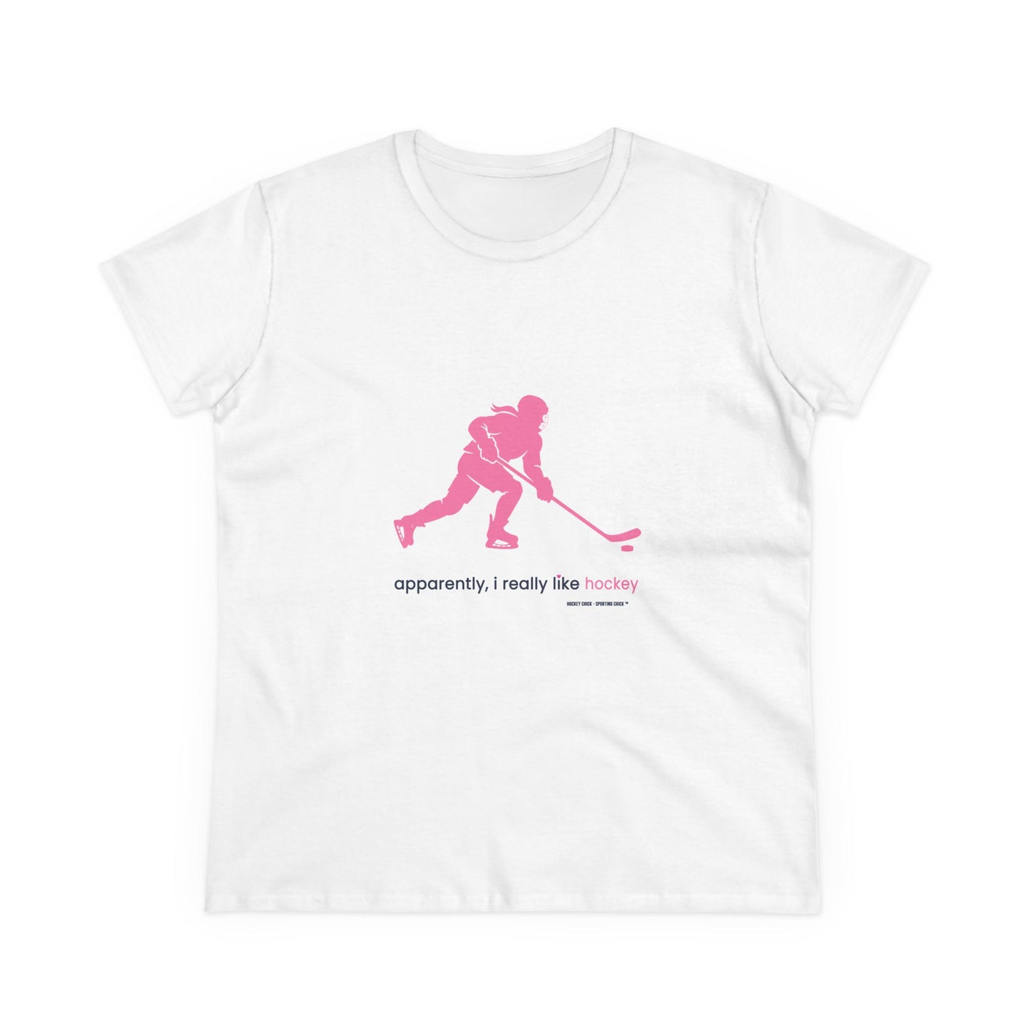 apparently, i really like hockey (pink)