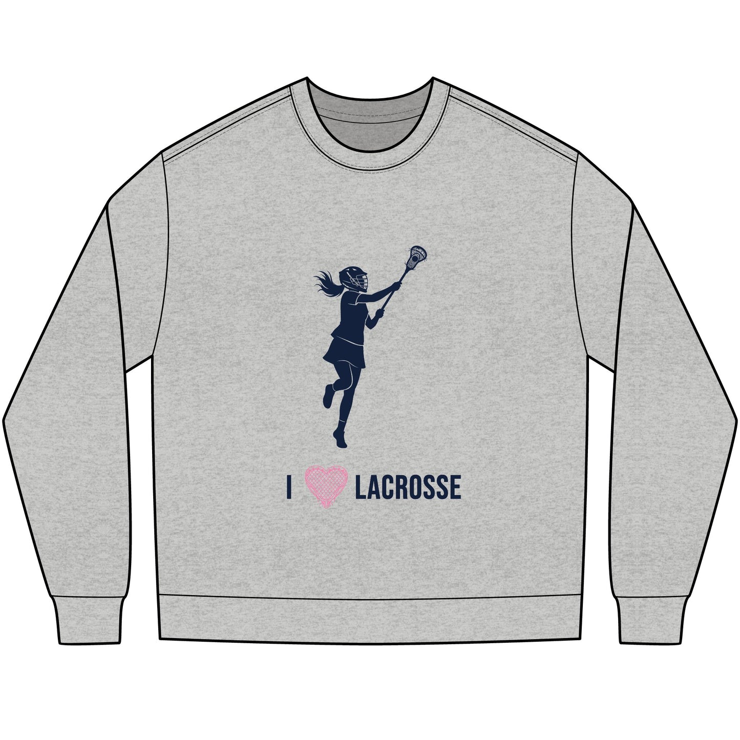I heart Lacrosse - Long Sleeve Tee