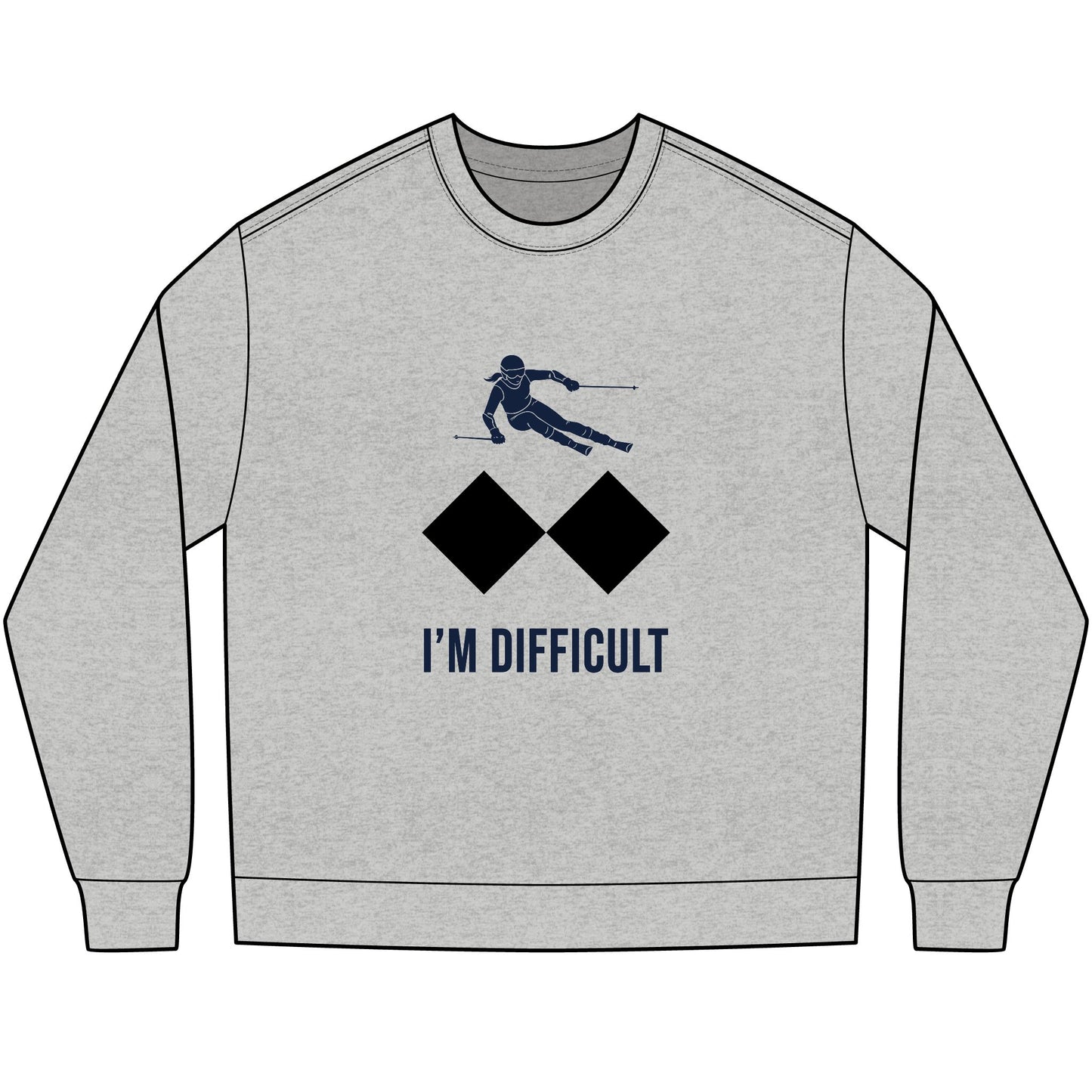 I'M DIFFICULT -  Ski long sleeve