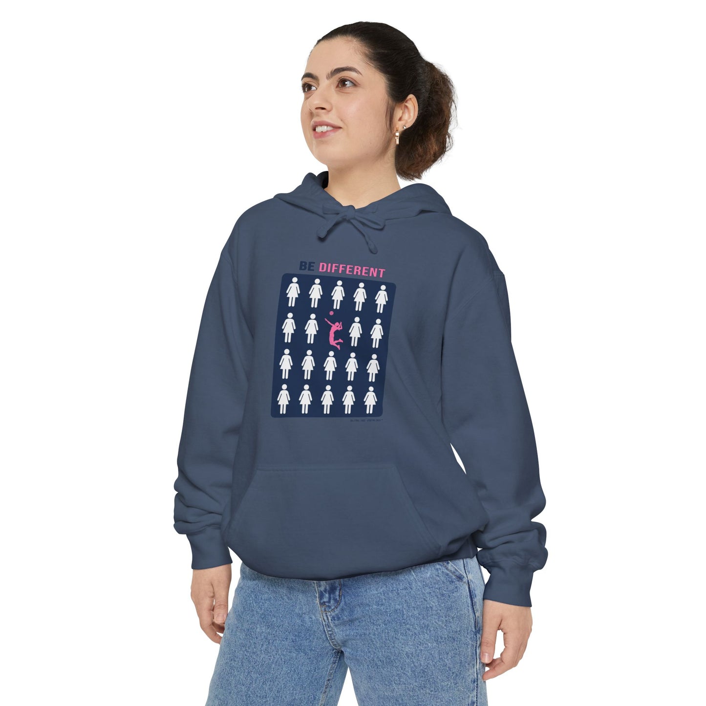 Be Different Hoodie — Volleyball Chick