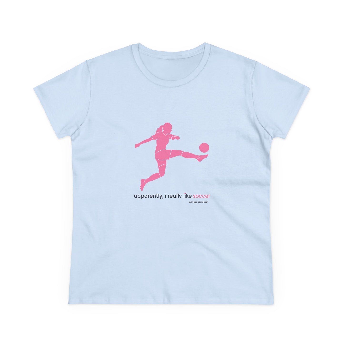 apparently, i really like soccer (pink)