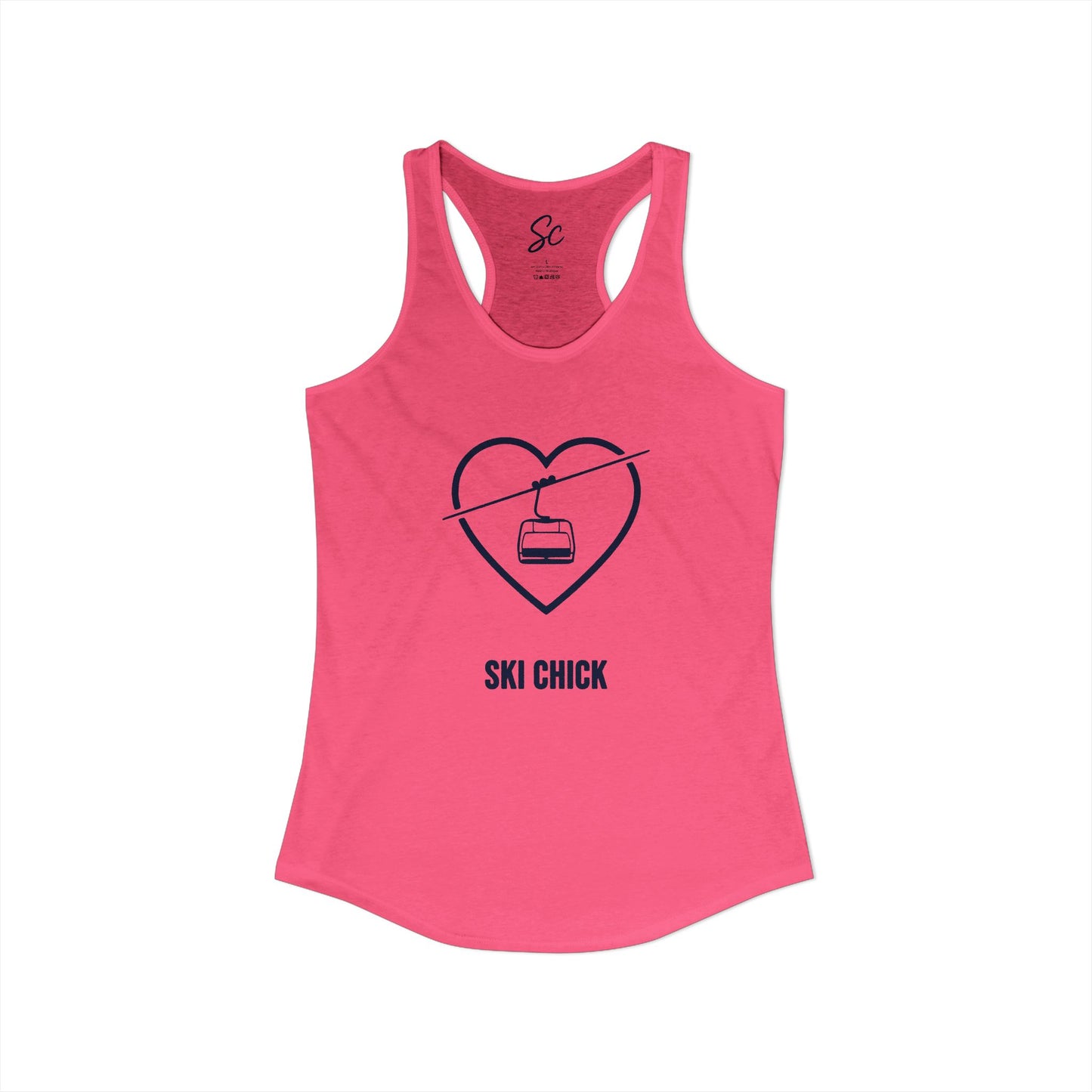 Love - Ski Racer Back Tank