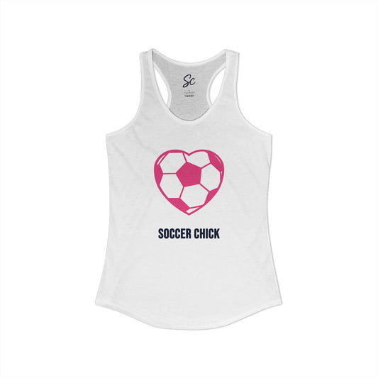 Love - Soccer Racer Back Tank