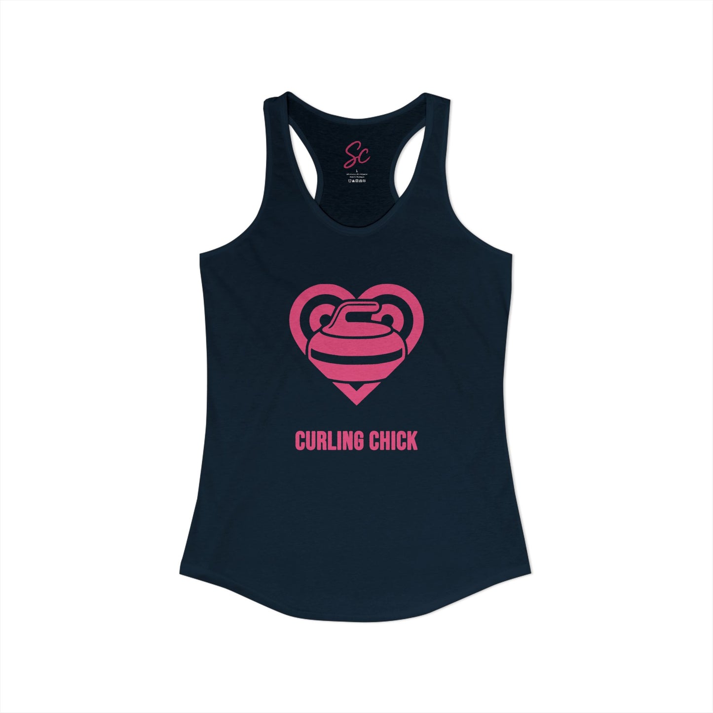 Love - Curling Racer Back Tank