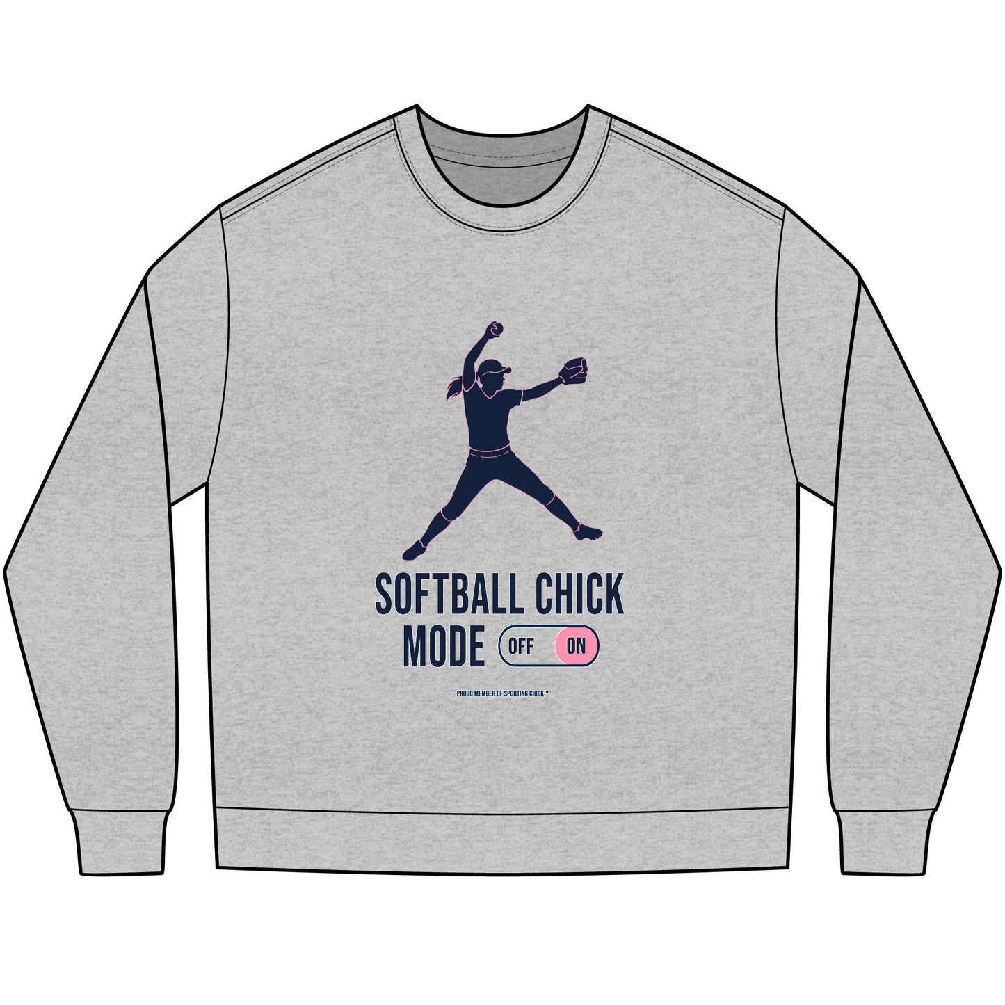 Softball Chick Mode - long sleeve