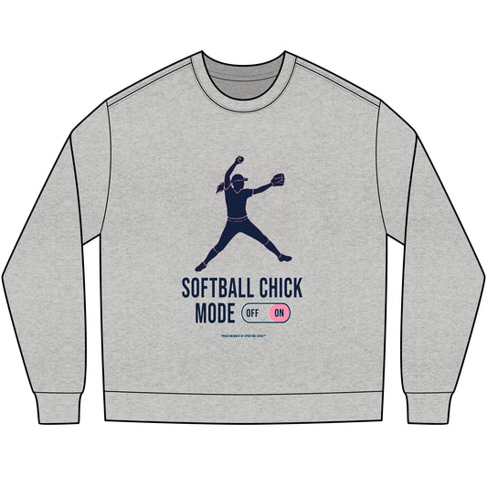 Softball Chick Mode - long sleeve