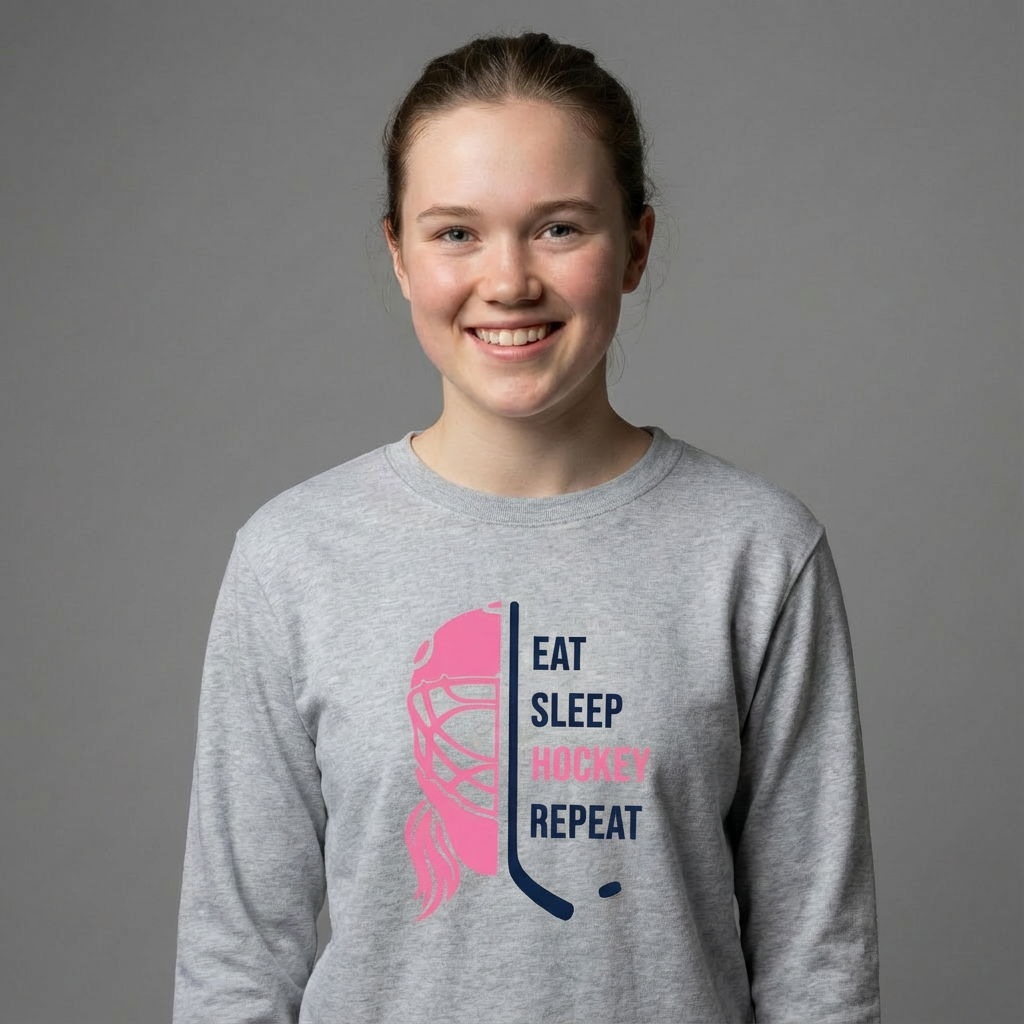 Eat Sleep Hockey Repeat -  Hockey long sleeve