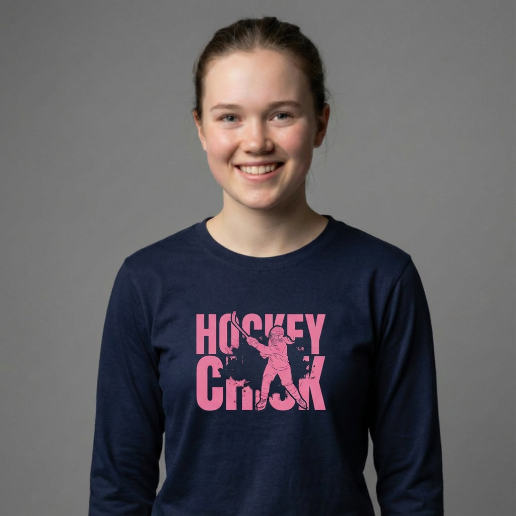 HOCKEY CHICK BLAST - Hockey Long Sleeve