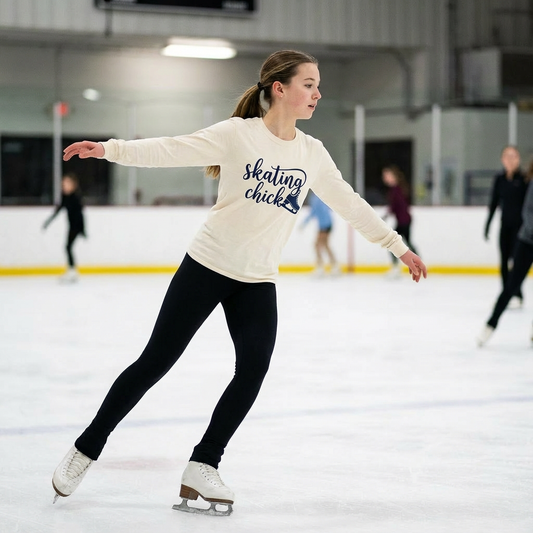 Skating Chick  (script) - Skating long sleeve