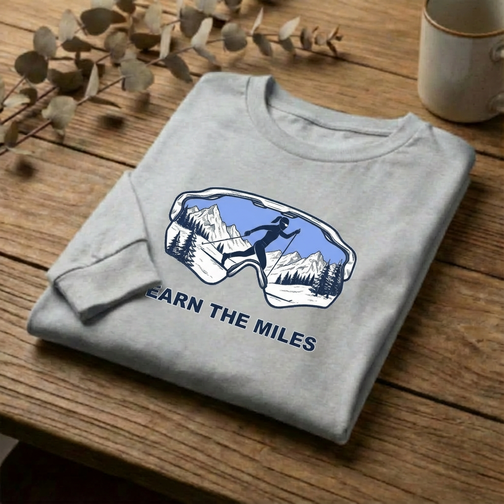 EARN THE MILES. - Cross Country Ski long sleeve