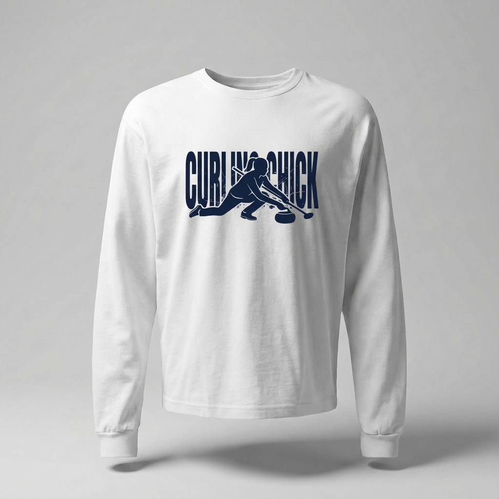 CURLING CHICK - Curling Long Sleeve