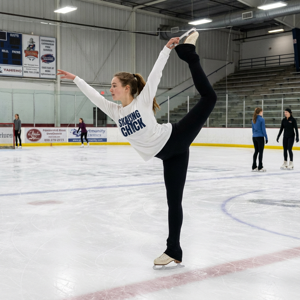 SKATING CHICK - Figure Skater Long Sleeve