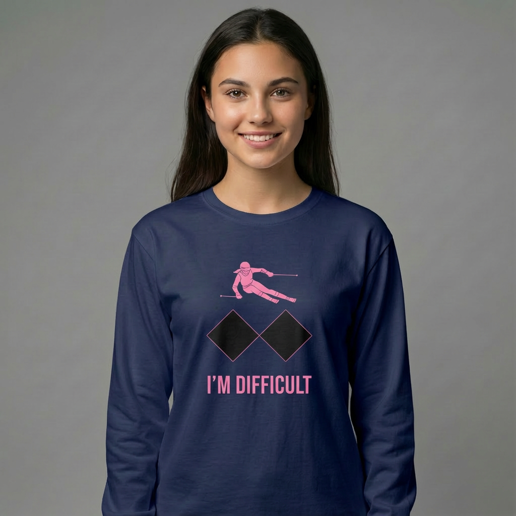 I'M DIFFICULT -  Ski long sleeve