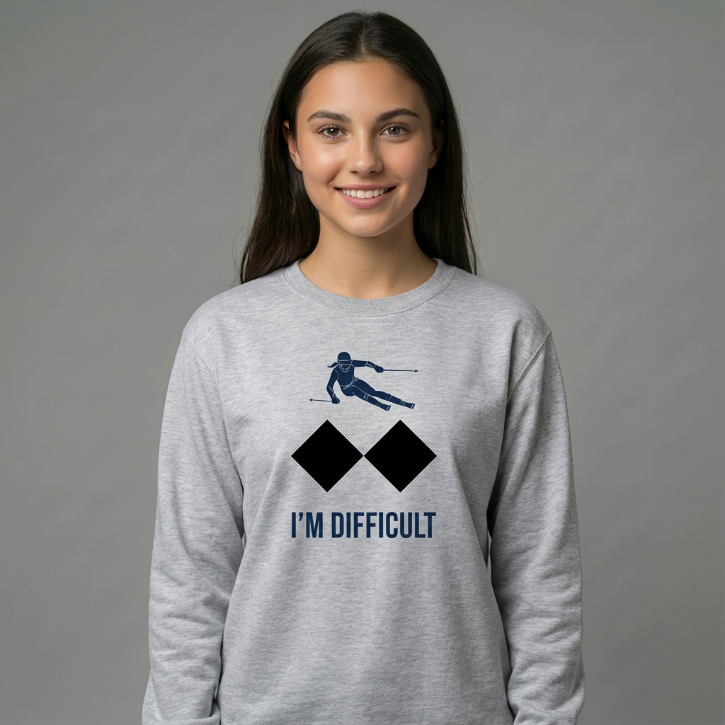 I'M DIFFICULT -  Ski long sleeve