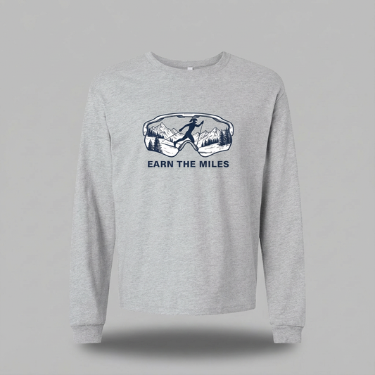 EARN THE MILES (snow) - Cross Country Ski long sleeve