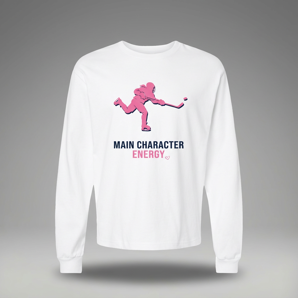 Main Character Energy  - Hockey long sleeve