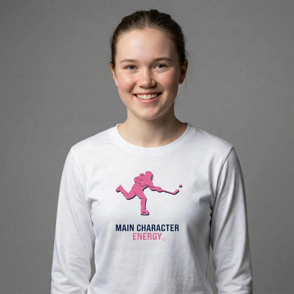 Main Character Energy  - Hockey long sleeve