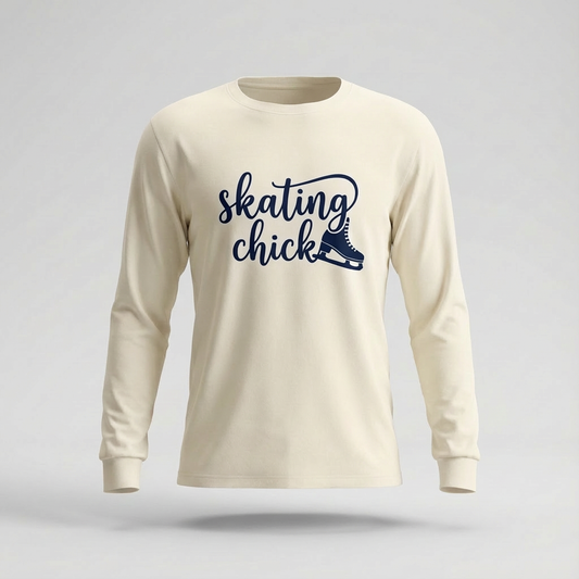 Skating Chick  (script) - Skating long sleeve