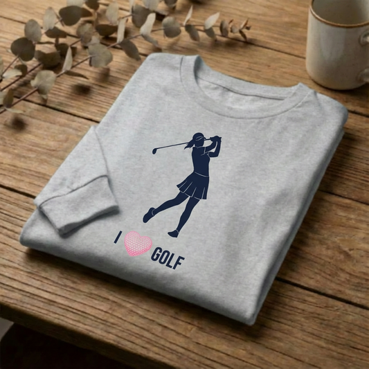 I heart Golf - long sleeve T