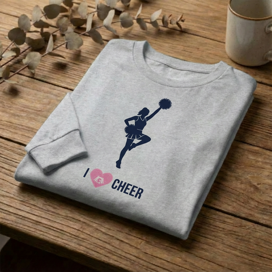 I heart Cheer - Long Sleeve Tee