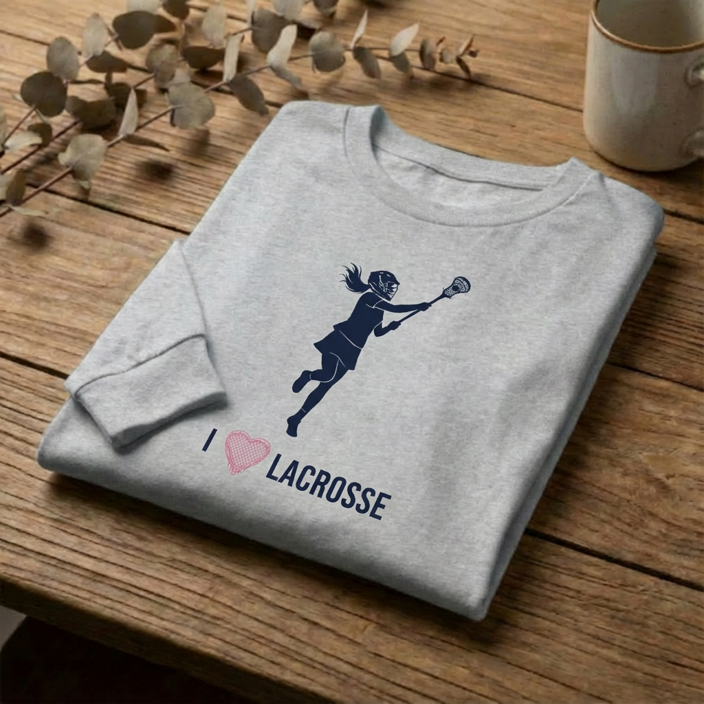 I heart Lacrosse - Long Sleeve Tee