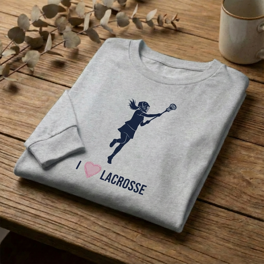 I heart Lacrosse - Long Sleeve Tee
